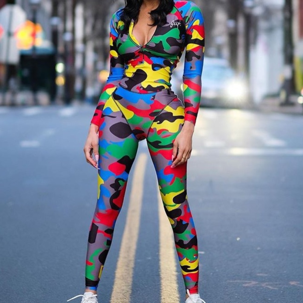 Camo jumpsuit by filthywealthclothing